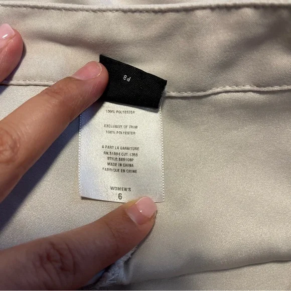 Patagonia Women's Size 6  Skort Khaki Gray Skirt Short Side Zip Polyester - Picture 8 of 11